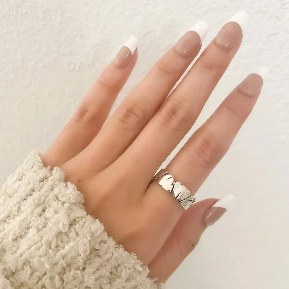 925 Sterling Silver Modern Ring Band Irregular Ring Abstract Modern Ring Band
